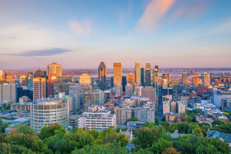 Vue sur la ville de Montréal